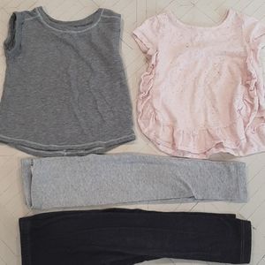Cat & Jack Circo Top Legging Matcging Set Lot 3T